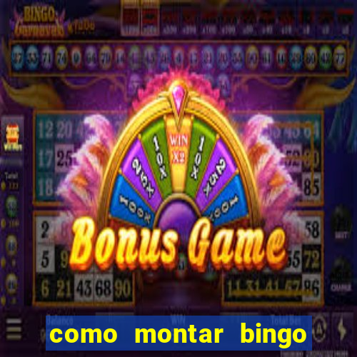 como montar bingo brinquedos toia